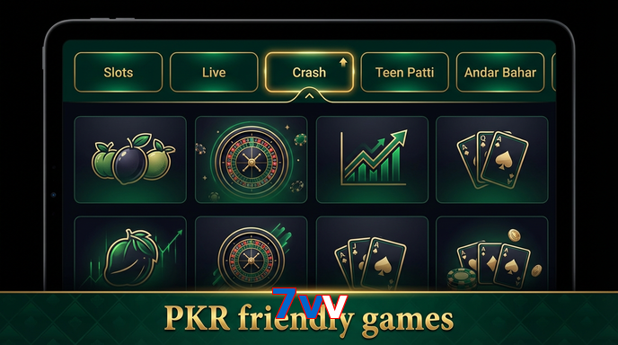 Game list for 7Vv games section